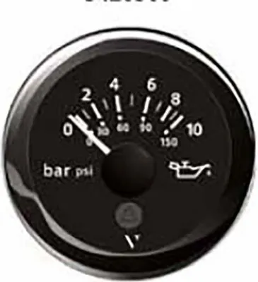 Produktbild von Vdo 10-184 Ohm Ölmanometer 0-10bar Silber 52 mm Silber 52 mm