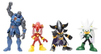 Immagine prodotto di Set DC Comics Sonic The Hedgehog con 4 personaggi, 12 cm