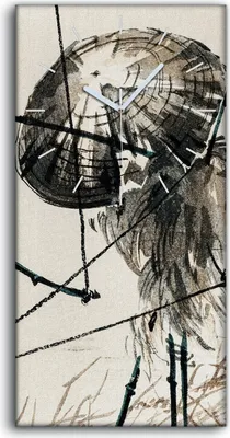 Produktbild von Dekor Leinwand Uhr Wandbilder 30x60 Malerei Asiatische Abstrakte Kunst - weiße Hände