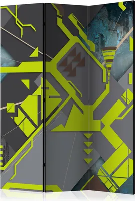 Produktbild von 3-teiliger Einseitiger Vlies Paravent - Dynamic paths 135x172 cm Für Kinder n-C-0251-z-b
