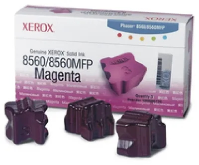 Produktbild von Tinte Genuine Solid Ink / magenta / bis zu 3400 Seiten / 3er Pack, Phaser 8560/8560MFP