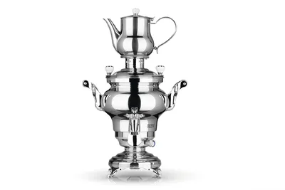 Produktbild von BEEM ODESSA + Samowar 3 l Edelstahl Türkischer Teekocher elektrisch 1800 W 1 l Edelstahl-Teekanne mit Sieb NEU: Dispenser mit Einhand-Bedienung