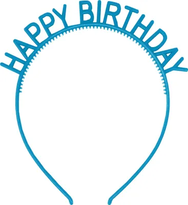 Produktbild von Oblique Unique Haarreifen Happy Birthday Haarreif für Geburtstag Jubiläum Mädchen Damen Frauen Accessoire - blau