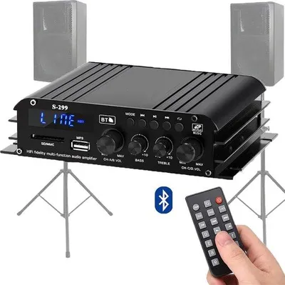 Immagine prodotto di Amplificatore per altoparlanti - Amplificatore autonomo per altoparlanti - Nero