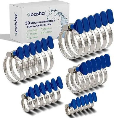 Obrázek produktu pro Profesionální šroubovací kleště, nerezová ocel, pro profesionální použití, pro sací potrubí, odpadní potrubí, ventilační a odpadní potrubí
