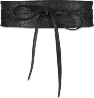 Produktbild von 1 Stück Damen Taillengürtel Schwarz, Damengürtel, Taillengürtel, Bindgürtel, Breiter Gürtel Damen für Kleid, Cinch binden One Size Boho, Taille Band Kunstleder, Eine Grösse passt allen