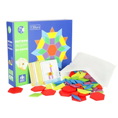 Obrázok produktu pre Montessori puzzle drevené tvary 155el.