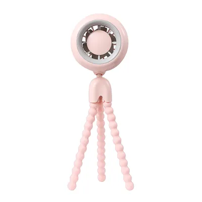 Produktbild von Kinderwagenventilator Babyventilator Flexibler Stativ-Clip-on-Ventilator mit 3-Gang-Mini-Multifunktions-tragbarem Autositzventilator