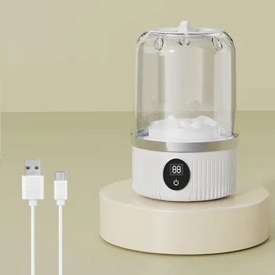 Immagine prodotto di Mini lavatrice portatile per biancheria intima, calzini e vestiti per neonati - lavatrici portatili, senza fili e compatte per piccoli carichi, viaggi e uso in dormitori - lavatrici ricaricabili tramite USB per uso domestico, appartamenti e roulotte