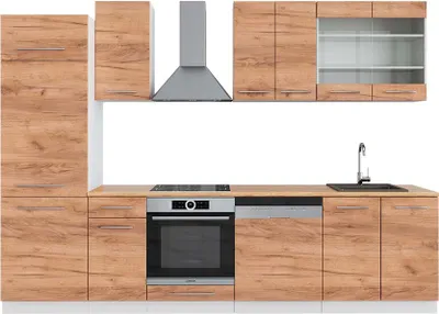 Immagine prodotto di Cucina componibile Vicco Fame-Line Rovere dorato/bianco 300 cm , PL Rovere, Model 42406
