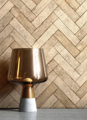 Produktbild von NEWROOM Tapete Beige Vliestapete Ziegelstein - Steintapete Modern Creme Grau Klinker Fischgräten Steinoptik 3D Optik Backstein