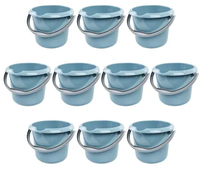 Produktbild von keeeper mika 10x Eimer mit integrierter Mess-Skala und ergonomischem Griff, 5 l,