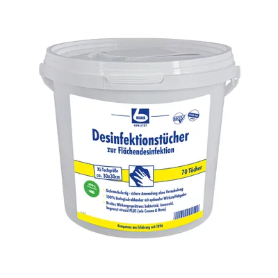 Produktbild von Dr. Becher Desinfektionstücher für Flächendesinfektion 70 Tücher (1er Pack)