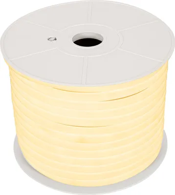Produktbild von LED Streifenrolle Neon Dimmbar 220V 50m Warmweiß Halbrund 180° 9W/m Schnitt 100cm IP67 3000K Warmweiß