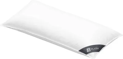 Produktbild von Daunenkissen 40x80 cm 3-Kammerkissen Kopfkissen Kissen Daunen, Füllung (Außenkammer): 100% Gänsedaunen, Bezug: 100 % Baumwolle SPESSARTTRAUM PLATIN