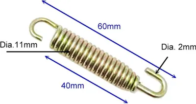 Zdjęcie produktu dla Zestaw 4 sprężyn wydechowych JMP 60 mm