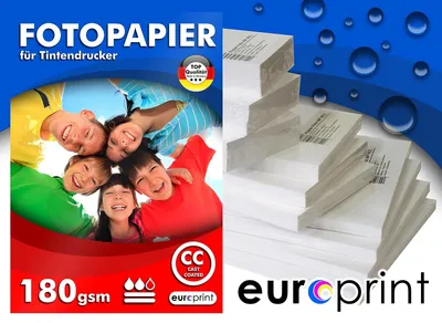 Produktbild von Fotopapier 180gsm 10x15 100 Blatt Hochglanz Cast Coated Wasserfest TOP