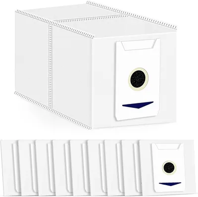 Produktbild von 10 Stück Staubbeutel Zubehör für Ecovacs Deebot T30 Omni / T30 Pro Omni Saugroboter, 3L Großer Kapazität Antibakteriell Staubsaugerbeutel