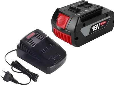 Obrázok produktu pre Lítium-iónová batéria, výkon 18 V, kompatibilná s elektrickým náradím, 6,0 Ah, nabíjačka x 1