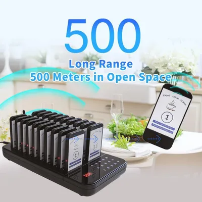 Produktbild von Drahtloses Rufsystem – Restaurant-Paging-System – Kundentracker – Paging-System für Gastronomie – Drahtlose Pager