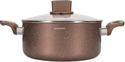 Immagine prodotto di Pentola, ARTHUR MARTIN AM5531, 28 cm, coperchio in vetro, alluminio, adatta all'induzione