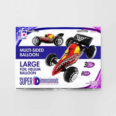 Produktbild von Folienballon Formel-Rennwagen, 91 cm, Rot