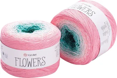 Produktbild von Yarn Art Flowers 292 Pink Blue Strickgarn