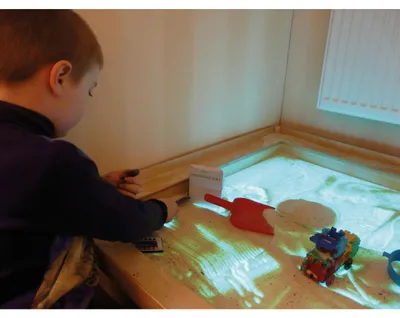 Produktbild von Eduplay leuchtender Sandkasten LED sensorisches Spielzeug Therapie