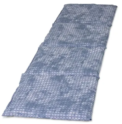 Produktbild von Rapssamenkissen 20x60cm 4-Kammer groß - Wärmekissen & Kältekissen - Körnerkissen - Raps, used-look grau-blau