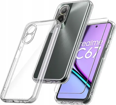 Obrázek produktu pro Pouzdro pro Realme C67 4G ZESÍLENÉ 360° CLEAR + OCHRANNÉ SKLO 9H
