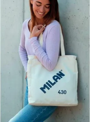 Zdjęcie produktu dla Milan 62102SNCBG, Torba na zakupy, Beżowy, Poliester, Hiszpania, 7,5 l, 360 mm