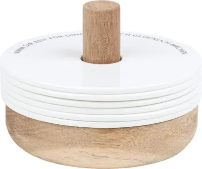 Produktbild von Untersetzer Set 6 Stk. "Zeit" D.10cm, H.7,5cm