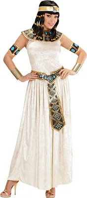 Produktbild von Kostüm Cleopatra Set Gr.L , Kleid, Halsband, Gürtel und Armbänder