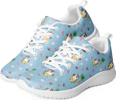 Produktbild von Mr. & Mrs. Panda Damen Sportschuh Pinguin Kokosnuss Größe 40 1/2 - Blau - Geschenk, Urlaub, Sneaker, Trainingsschuh, Turnschuh, Tanzen, Hawaii, Fitnessschuh, Damensneaker