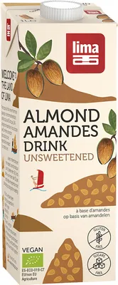 Produktbild von Mandeldrink Zuckerfrei, Glutenfrei, , 1 L – Lima