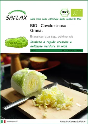 Immagine prodotto di SAFLAX  -- Cavolo cinese - Granat - 40 semi - Brassica