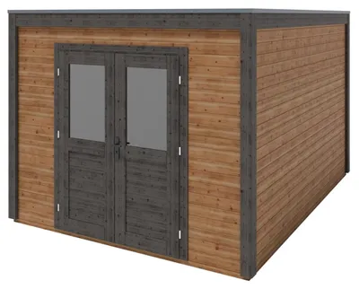 Image de Abri de jardin en bois Sora 3.09x4.09m - 12.64m2 - Ep. 28mm - Traité - 000477 - ALTANKA