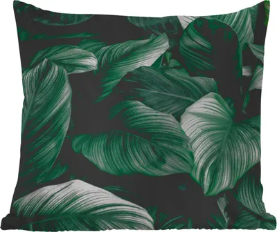 Produktbild von MuchoWow® Outdoor Kissen - Dschungel - Blätter - Tropisch - Pflanzen - Natur - 50x50 cm - Wetterfest - Lounge Kissen - Komfortabel - Kissen mit Bild