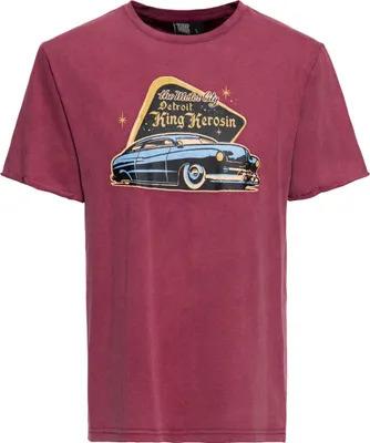 Produktbild von King Kerosin T-Shirt - Detroit Greaser Weinrot XXL