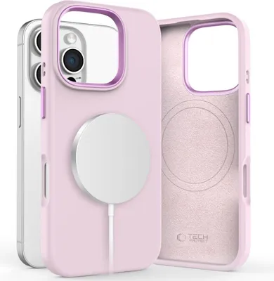 Image de Tech-Protect Silicone Pure Magsafe Iphone 16 Pro Rose Pearl
