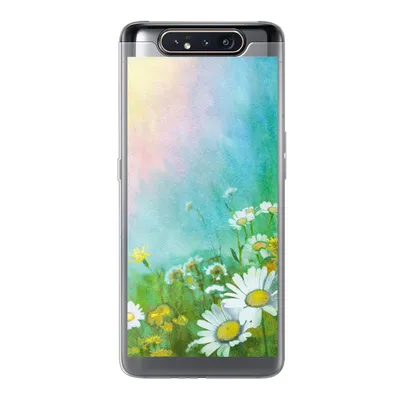 Produktbild von MuchoWow® Handyhülle Schutzhülle Hülle für Samsung Galaxy A80 Gänseblümchen - Sonne - Sommer Silikon Softcase Handy Hülle - Schutzdeckel