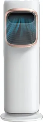 Produktbild von Mobiler Luftkühler (Verdunstungskühler) mit 4-Liter-Tank, 3 Geschwindigkeitsstufen und Timer (2–8 Stunden); mobiles Kühlgerät für Wohn- und Arbeitsbereiche.