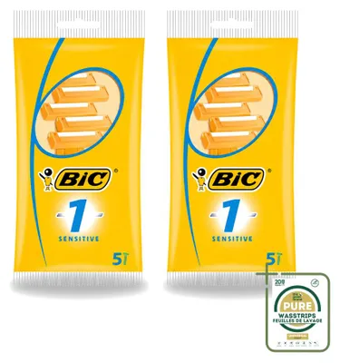 Immagine prodotto di 2 rasoi usa e getta Bic 1 Sensitive per uomo - confezione risparmio - 2 pezzi