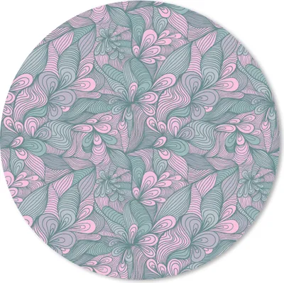 Produktbild von MuchoWow® Mauspad Mousepad Muster - Blumen - Design 30x30 cm - Mousepads - Maus Mat - Pad - Mausunterlage - Tischunterlage - Schreibtischmatten