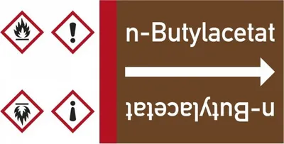 Produktbild von Dreifke® Rohrleitungsband n-Butylacetat, DIN 2403, ab Ø 15mm, braun/weiß, 33m...