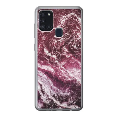 Produktbild von MuchoWow® Handyhülle Schutzhülle Hülle für Samsung Galaxy A21s Marmor - Naturstein - Mineralien Silikon Softcase Handy Hülle - Hartschale