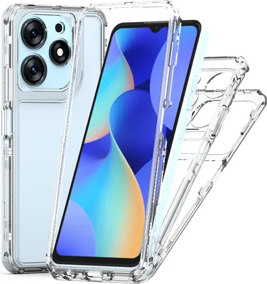 Produktbild von Transparente Handyhülle für Tecno Spark 10 Pro Stoßfeste TPU und PC Hybrid Klar Hülle