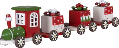 Produktbild von Holz Eisenbahn 30cm Weihnachtszug