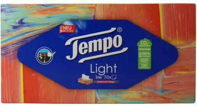 Productafbeelding van Tempo Tissue Box Light 3-Laags (70 stuks)