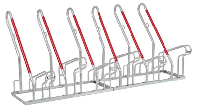 Produktbild von TRUTZHOLM Fahrradständer 2 x 3 für 6 Fahrräder 210 x 40 x 85 cm Anlehnbügel